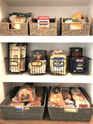 Pantry, bread and baskets